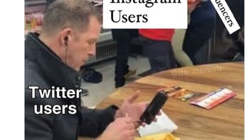 Gambaran sekarang pengguna IG, X dan pembuat meme. Foto: Twitter