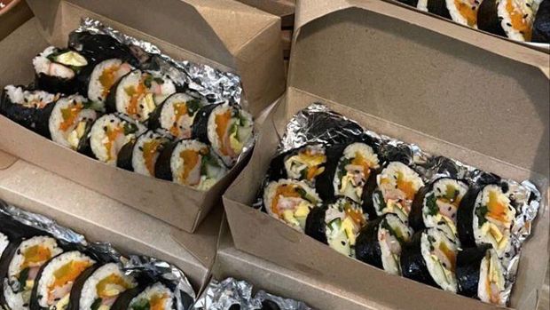 Menu kimbab di Sodam Café and Studio (Foto: Instagram/sodam.cafestudio)