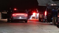 Iring-iringan mobil yang membawa Perdana Menteri Haiti Ariel Henry meninggalkan Bandara Internasional Luis Munoz Marin di San Juan, Puerto Rico, Rabu (5/3/2024).  