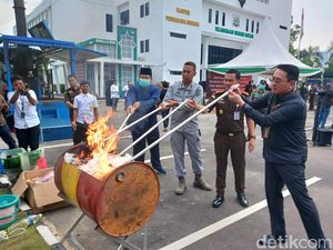 Kejari Batam Musnahkan Barang Bukti 209 Kasus Narkotika