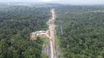 Penampakan Proyek Jalan Baru yang Membelah Hutan Lebat di Papua Barat Penampakan Proyek Jalan Baru yang Membelah Hutan Lebat di Papua Barat