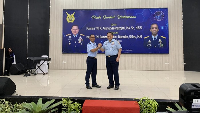 Pisah sambut Kadispenau (Taufiq/detikcom)