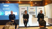 Hadir dalam acara tersebut, GM sales and marketing PT. Brother International Sales Indonesia, Deny Santosa, President director PT. Brother International Sales Indonesia, Jumpei Hane dan Product Manager  Printer PT. Brother International Sales Indonesia, Susanto Liu.