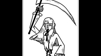 Teke Teke: Ceritanya, seorang wanita muda Jepang bernama Kashima Reiko pulang pada malam hari. Dia menjadi korban sekelompok penyerang. Dipukuli, diperkosa dan dibiarkan mati, wanita malang sekarat itu merangkak untuk minta bantuan. Sangat lemah, dia kehilangan kesadaran di rel kereta api dan terbelah dua karena ditabrak. Sejak saat itu, arwah mendiang menghantui stasiun kereta untuk mencari kakinya yang hilang. Teke teke adalah suara yang dikeluarkannya saat merangkak sebelum menyerang mangsanya. Hantu ini disebut suka memotong anggota tubuh bagian bawah mangsanya. Foto: Wikipedia