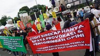 Koordinator aksi, Ahmad mengatakan berpesan agar semua pihak mendukung KPU, Bawaslu dan DKPP untuk bekerja sebagaimana mestinya.