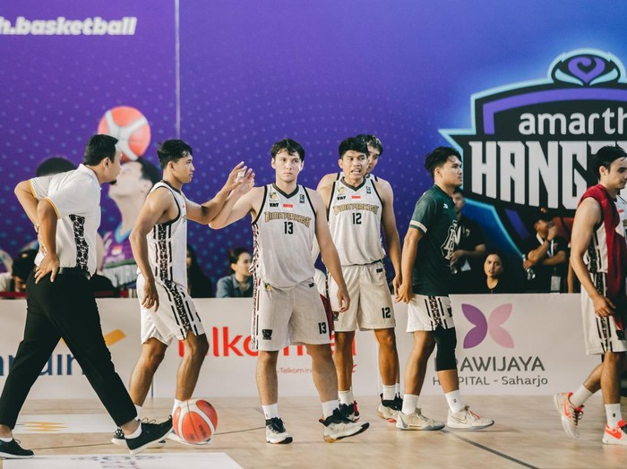 Bima Perkasa saat melawan Amartha Hangtuah di IBL 2024, Minggu (3/3/2024).