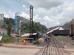 Kronologi Crane Roboh Timpa KA Batu Bara di Sumsel hingga Tewaskan 2 Orang