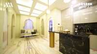 Lewat kanal YouTube Atta Halilintar, ustaz Solmed membagikan potret rumah mewahnya. Rumahnya tersebut didesain dengan gaya interior Timur Tengah. Foto: YouTube Atta Halilintar