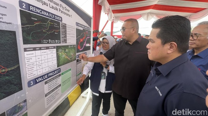 Erick Thohir dan Andre Rosiade. (Jeka Kampai/detikcom).