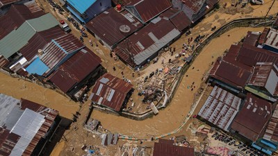 Foto Udara Dampak Banjir Bandang di Kendari