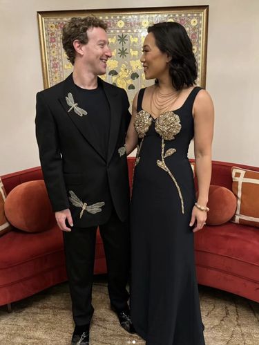 Gaya Priscilla Chan di Pesta Anant Ambani