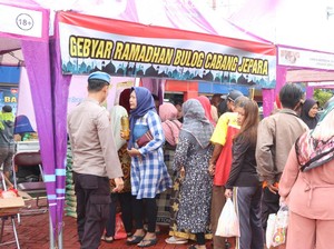 Gebyar Ramadan Polres Jepara Diserbu Warga, Ribuan Sembako Ludes Dibeli