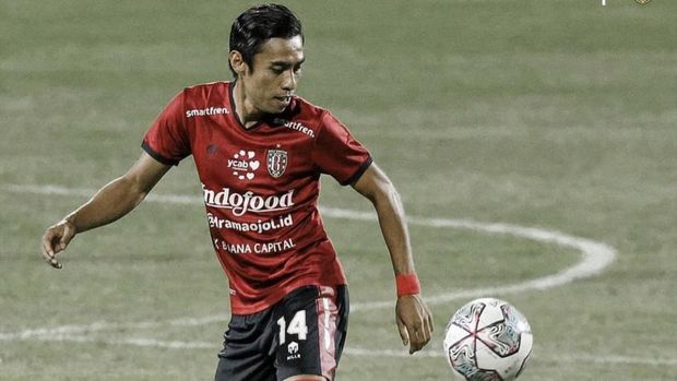 Gelandang Bali United, Fadil Sausu.