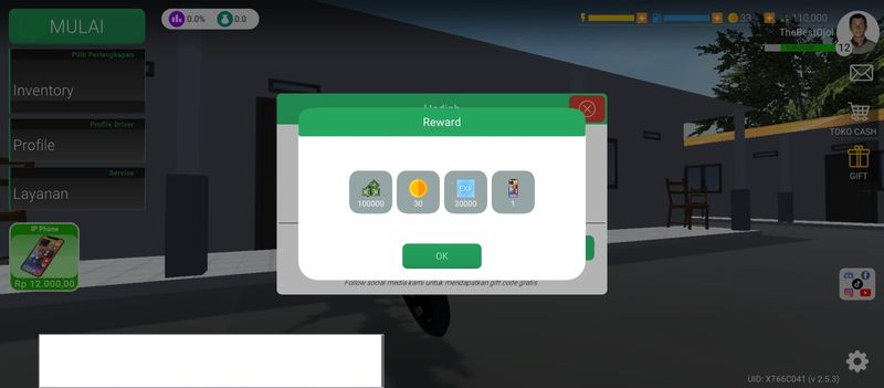 Kode redeem Ojol The Game terungkap. Pemain berkesempatan mendapatkan beragam hadiah menarik. Gak percaya? Buruan klaim sekarang, karena takutnya gamer kehabisan kuota penukaran