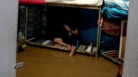 Banjir yang merendam Lapas Kelas IIA di Kota Gorontalo setinggi 50 centimeter.