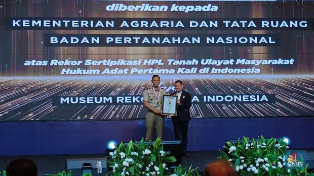 Menteri ATR Agus Harimurti Yudhoyono. (CNBC Indonesia/Martyasari)