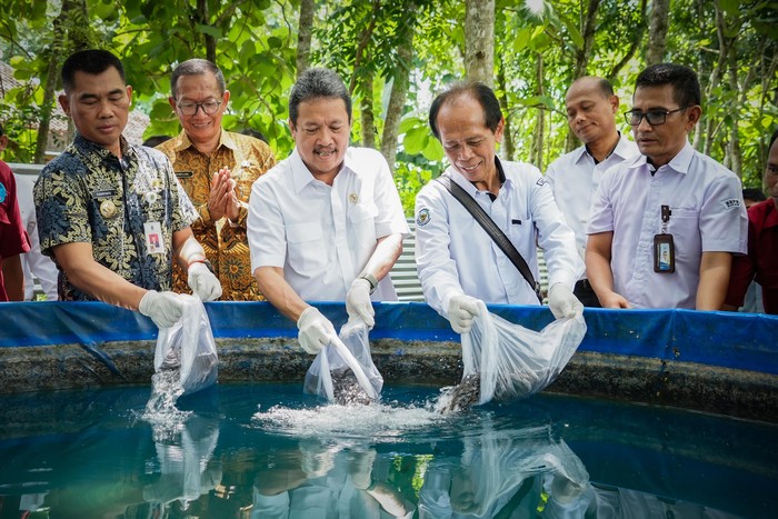 Menteri Kelautan dan Perikanan (KKP) Sakti Wahyu Trenggono mengatakan budidaya perikanan air tawar dapat berkontribusi menekan persoalan kemiskinan di Gunungkidul, Daerah Istimewa Yogyakarta.