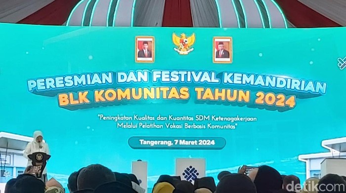 Menteri Ketenagakerjaan Ida Fauziah. (Dwi Andayani/detikcom)
