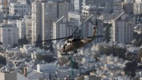 Meski Israel membantah banyaknya jumlah korban di tentara mereka, faktanya helikopter militer mereka kerap wara-wiri Gaza-Tel Aviv.
