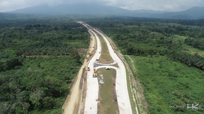 Penampakan Tol Padang-Sicincin yang Dicek Langsung Erick Thohir