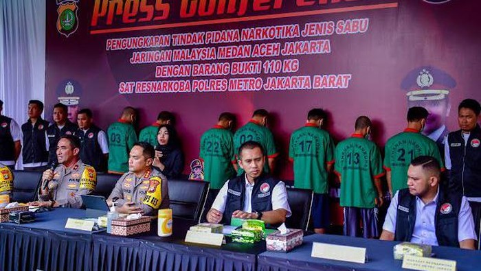Polisi Berhasil Identifikasi Sang Big Boss Jaringan Narkoba Sabu 110kg Murtala
