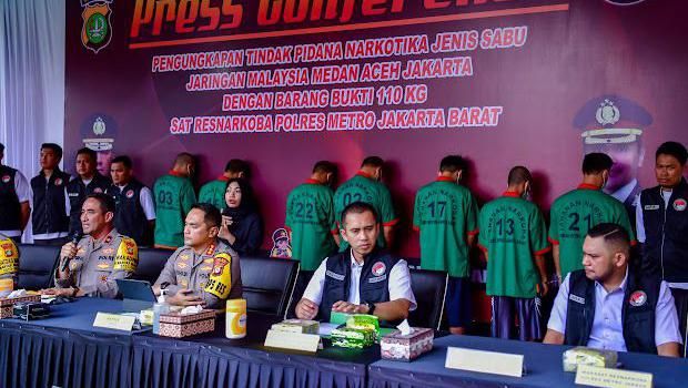 Polres Metro Jakarta Barat menangkap gembong narkoba Murtala Ilyas cs.