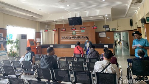Suasana di RSUD Wangaya Denpasar, Kamis (7/3/2024). (Siti Muamalah/detikBali)