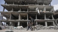 Dilansir AFP, Rabu (6/3/2024), korban tewas terus bertambah setiap hari sejak Israel melakukan invasi ke Jalur Gaza pada 7 Oktober 2023 lalu. Selain korban tewas, ada 72.156 warga Gaza yang terluka akibat serangan Israel. (AP Photo/Mohammed Dahman)  