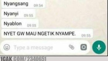 Sampai emosi banget nih, abangnya. Foto: 1cak