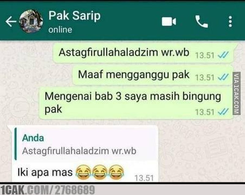 Chat ini jadi kocak karena autocorrect. Ada yang pernah mengalami kejadian serupa? Boleh dong cerita di kolom komentar.