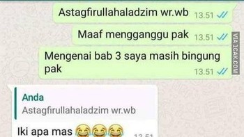 Mau salam jadi istigfar. Foto: 1cak