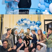 Aaliyah Massaid mendapat beragam kejutan dari sang kekasih, Thariq Halilintar di hari ulang tahunnya yang jatuh pada 8 Maret 2024. Kini sudah berusia 22 tahun, Aaliyah pun tampak begitu bahagia di hari ulang tahunnya. Foto: Instagram/@thariqhalilintar