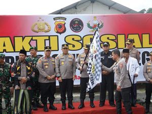 Satgas OPS NCS Polri-Setukpa Polri Bagikan 5.000 Paket Sembako di Sukabumi