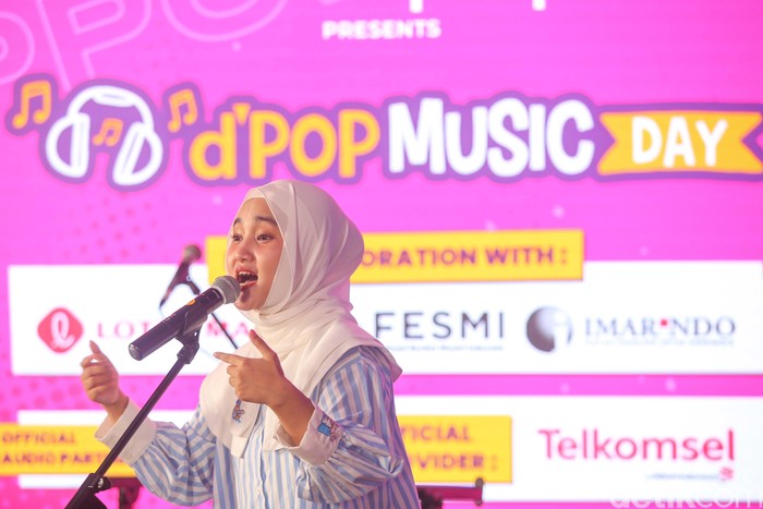 Fatin Shidqia Fatin Shidqia saat ditemui di acara dPop Music Day 2024