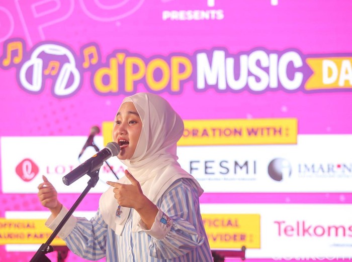Fatin Shidqia Fatin Shidqia saat ditemui di acara dPop Music Day 2024