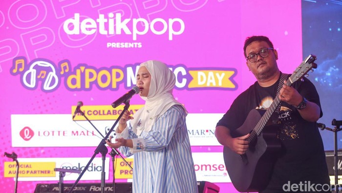 Fatin Shidqia saat ditemui di acara dPop Music Day 2024