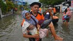 Foto Udara Banjir di Kota Padang