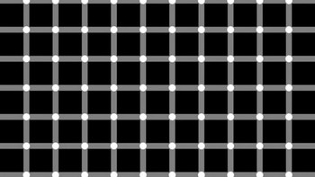 Ilusi optik membuat ada titik di seluruh bagian gambar. Foto: Brightside