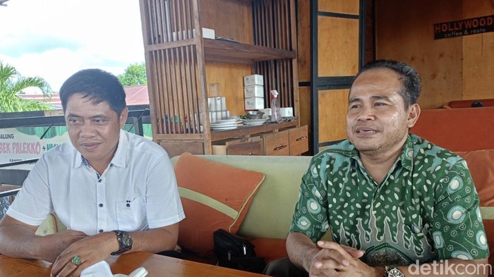 Ketua PPP Pinrang Sahabuddin (kiri) dan Ketua PKB Pinrang Alimuddin Budung.