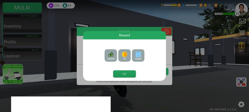 Ada kode redeem Ojol The Game lagi nih. Buruan klaim, karena hadiahnya cukup menggiurkan lho.