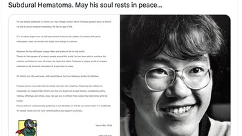 Semoga dia beristirahat dalam damai. Foto: Twitter