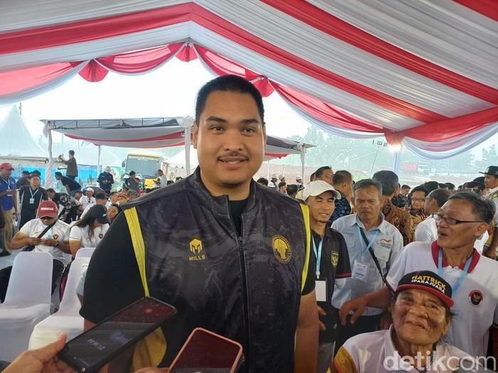 Ketua Umum DPP Angkatan Muda Pembaharuan Indonesia (AMPI), Dito Ariotedjo, saat ditemui di Paralympic Training Center Karanganyar, Jumat (8/3/2024).