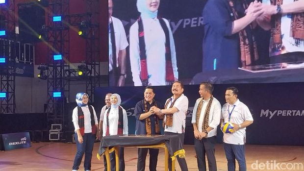 Menteri BUMN Erick Thohir, Jaksa Agung ST Burhanuddin, Pj Gubernur Jabar Bey Machmudin hingga Pj Bupati Majalengka Dedi Supandi resmikan gedung GGM Talaga Manggung Majalengka.