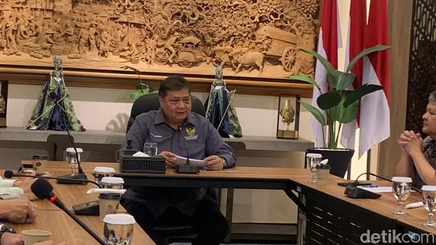 Menteri Koordinator (Menko) Bidang Perekonomian Airlangga Hartarto (Mulia Budi/detikcom)