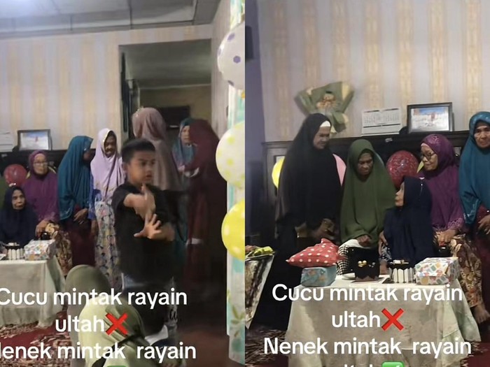 Momen ketika nenek minta rayakan ulang tahun bersama teman-temannya mendadak viral di media sosial.