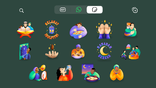 Paket stiker WhatsApp bertema Ramadan