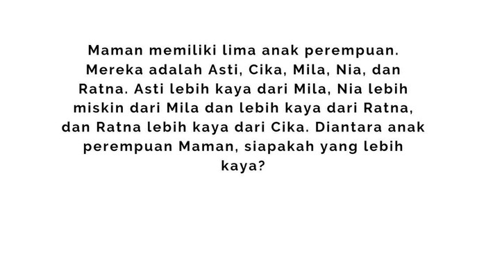 Teka-teki Ini Susah Banget! Terakhir Ada yang Jawab Benar, Otaknya Berasap