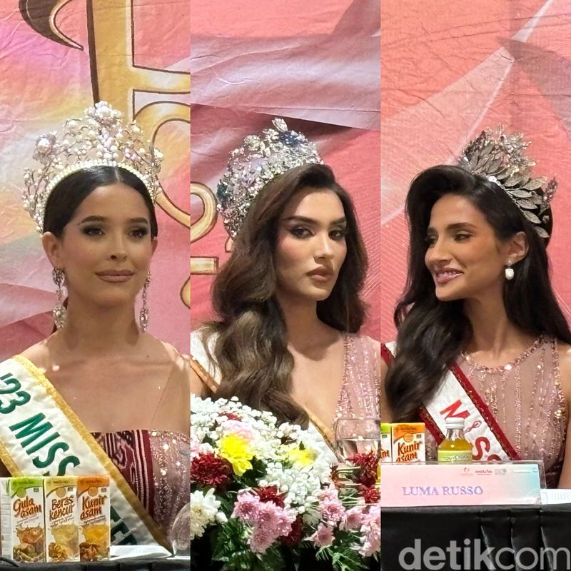 Tiga ratu dunia menghadiri acara malam grand final Puteri Indonesia 2024