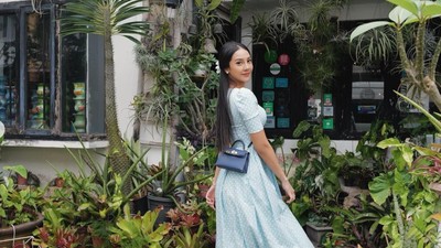 7 Foto Anya Geraldine Liburan ke Singapura, Jajal Kebaya Tradisional di Sana