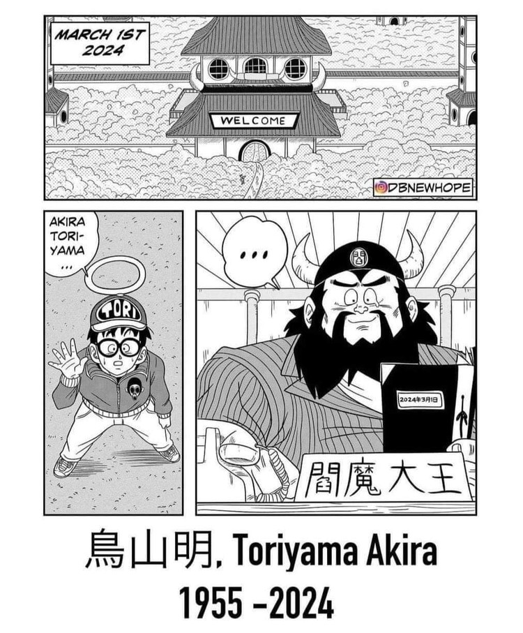 Fanart Duka Cita Akira Toriyama Meninggal
